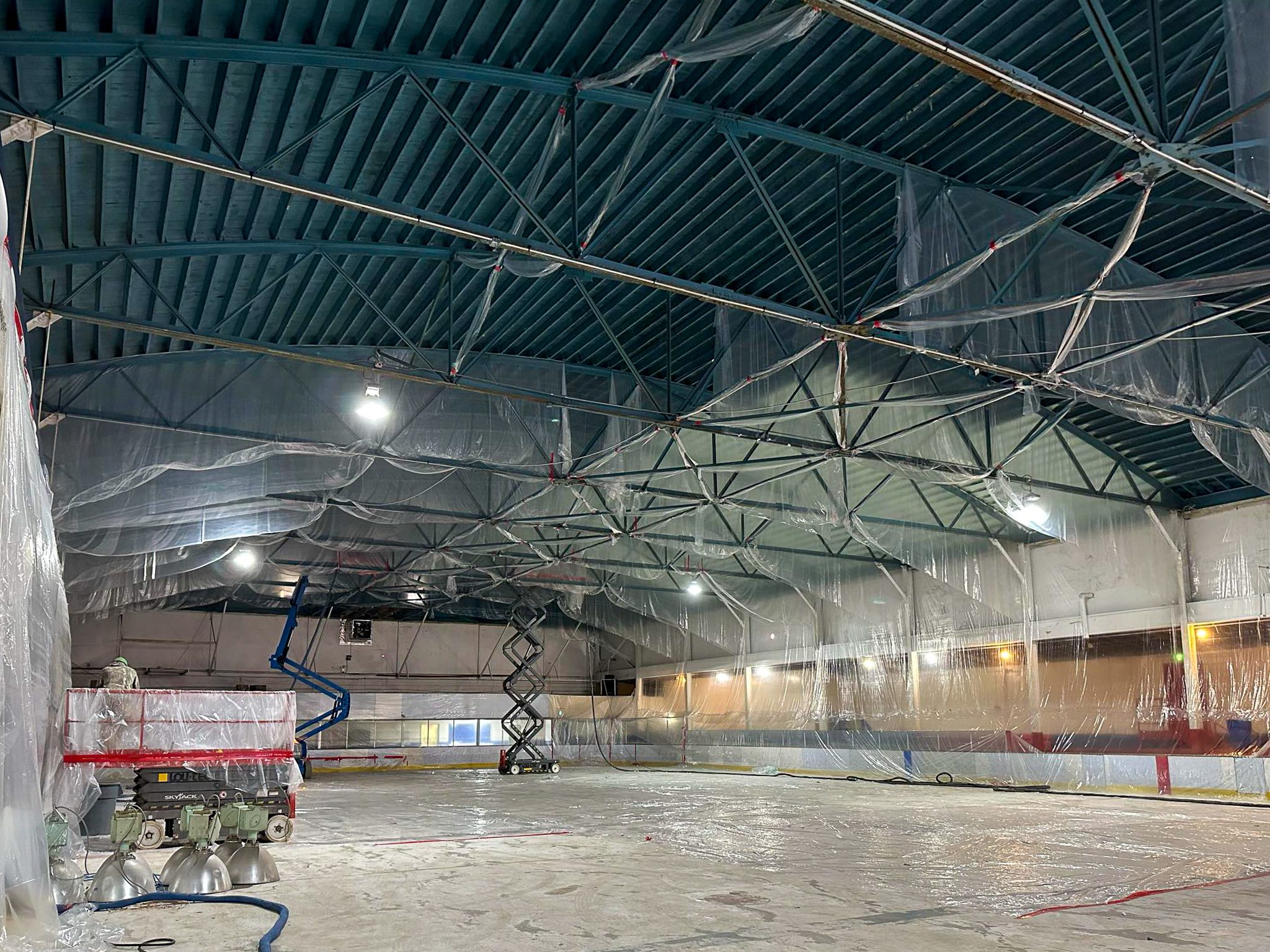 Aréna Gilles-Lupien - Rénovations en cours - Début