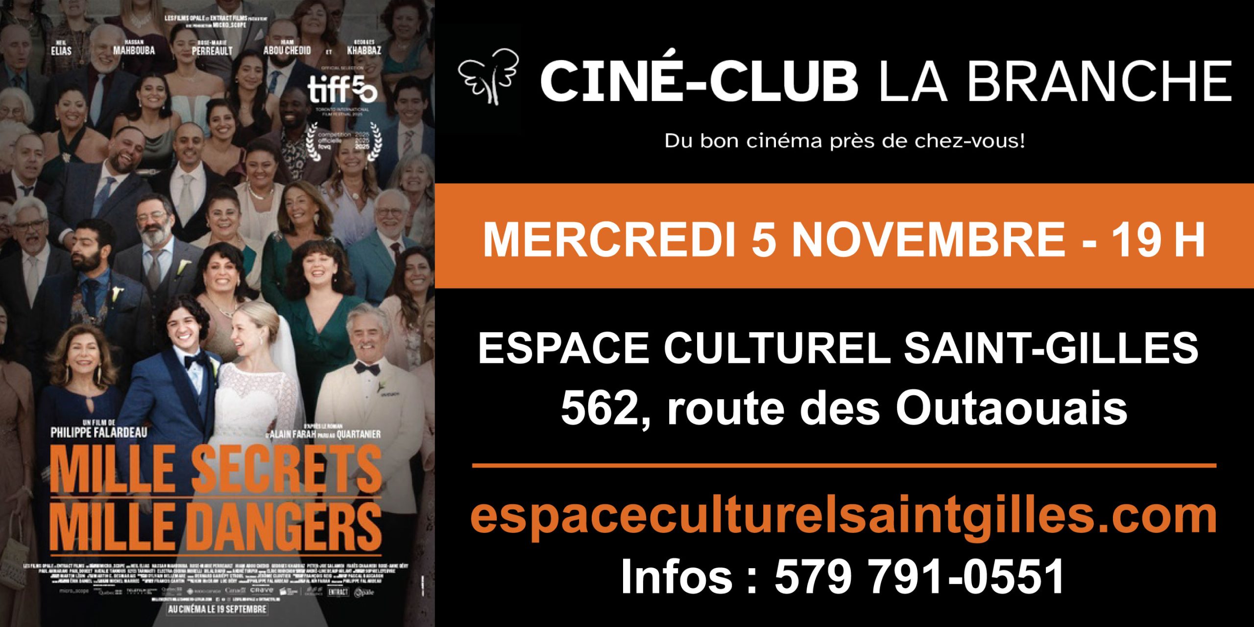 Panneau - Ciné-club - Mille secrets, mille dangers