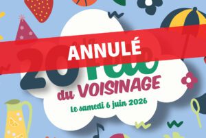 ANNULÉ – La fête du voisinage 2026